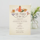 Kies de juiste - Herfst Pumpkin Vrijgezellenfeest Kaart (Staand voorkant)