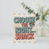 Kies de Juiste Snack Briefkaart (Staand voorkant)