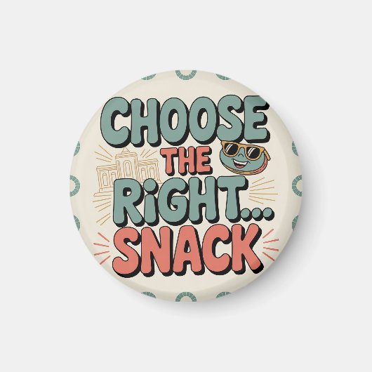 Kies de Juiste Snack Magneet (Voorkant)