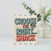 Kies de Juiste Snack RSVP Kaartje (Staand voorkant)