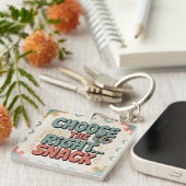 Kies de Juiste Snack Sleutelhanger (Voorkant Rechts)