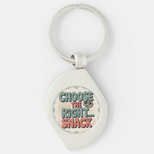 Kies de Juiste Snack Sleutelhanger (Voorkant)