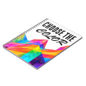 Kies de kleur notitieboek (Linkerzijde)