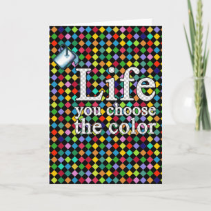 kies de kleur van je leven kaart