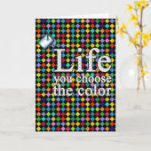 kies de kleur van je leven kaart (Gele Bloem)