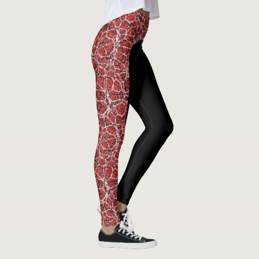 Kies de Leggings van het kleurcraquelure-effect (Rechts)