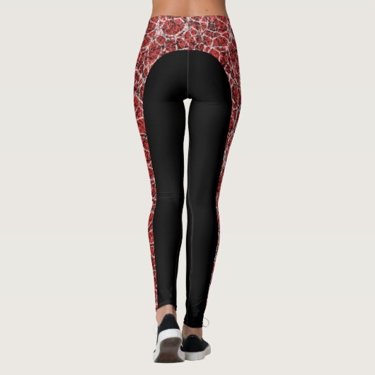 Kies de Leggings van het kleurcraquelure-effect (Achterkant)