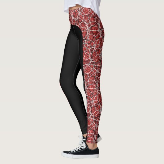 Kies de Leggings van het kleurcraquelure-effect (Links)