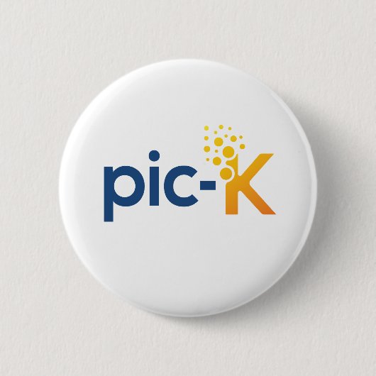 Kies de logo-toets ronde button 5,7 cm (Voorkant)