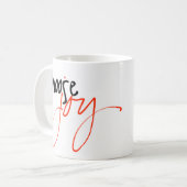 Kies de Mok van de Koffie van de Joy (Voorkant links)