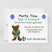 Kies de partij Voetbal Kaart (Voorkant)