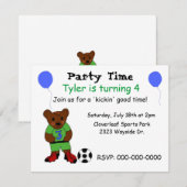 Kies de partij Voetbal Kaart (Voorkant / Achterkant)