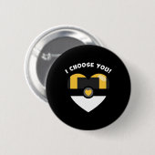 Kies de videospelparodie van u Valentijns Ronde Button 5,7 Cm (Voorkant /achterkant)