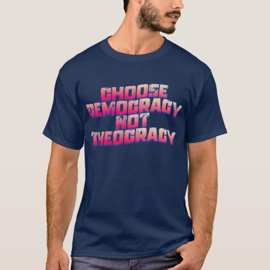 Kies Democratie T-shirt (Voorkant)