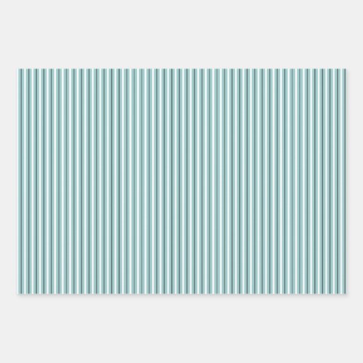 Kies Drie Kleuren in strips verpakte assortiment Inpakpapier Vel (Voorkant 2)