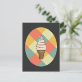 Kies een aroma: Retro Ice Cream Cone  Briefkaart (Staand voorkant)