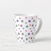 Kies een bloemetje latte mok (Rechterhoek)
