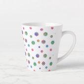 Kies een bloemetje latte mok (Rechts)