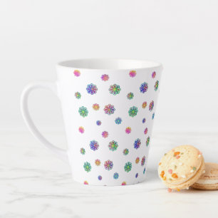 Kies een bloemetje latte mok