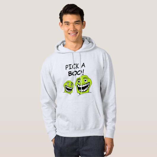 Kies een boe! hoodie (Voorkant volledig)