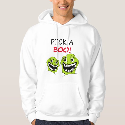 Kies een boe! hoodie (Voorkant)