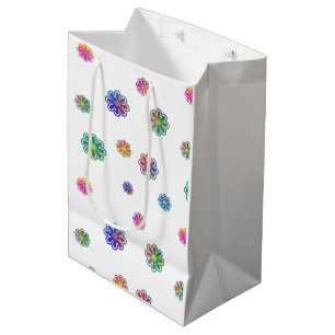 Kies een bosje bloemen medium cadeauzakje