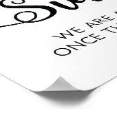 Kies een bruiloft voor zitplaatsen | Moderne kalli Poster (Hoek)