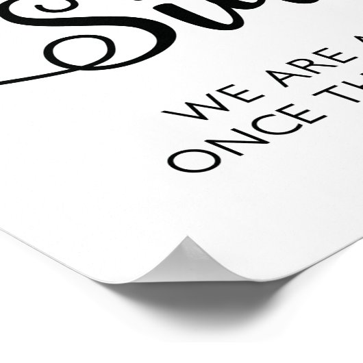 Kies een bruiloft voor zitplaatsen | Moderne kalli Poster (Hoek)