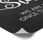 Kies een bruiloft voor zitplaatsen | Moderne kalli Poster (Hoek)