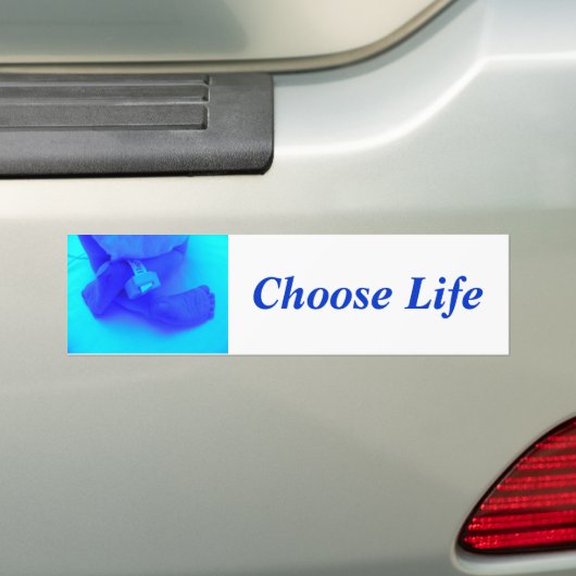 Kies een Bumpersticker voor het leven (Op auto)