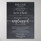 Kies een ceremoniebord zonder stopcontact voor een poster (Voorkant)