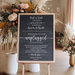 Kies een ceremoniebord zonder stopcontact voor een poster