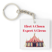 Kies een clown acryl Sleutelhanger