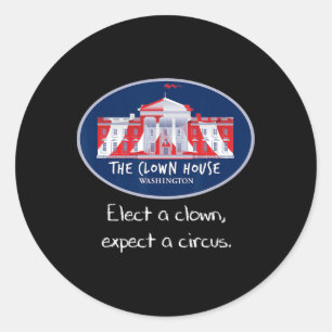 Kies een clown anti Trump verzet circus liefde is Ronde Sticker