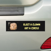 Kies een clown bumpersticker (Op auto)