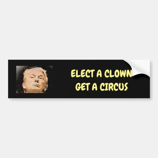 Kies een clown bumpersticker (Voorkant)