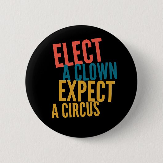 Kies een Clown Knop Ronde Button 5,7 Cm (Voorkant)