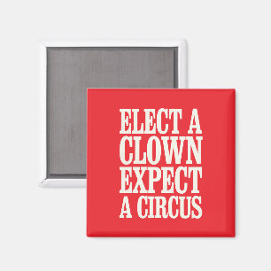 Kies een clown, verwacht een circus anti-Trump pol Magneet