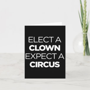 Kies een clown Verwacht een circus grappig anti Tr Kaart