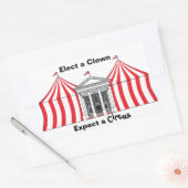 Kies een clown, verwacht een circus sticker (Envelop)