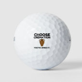 Kies een crematie die je hebt besteld golfballen (Voorkant)