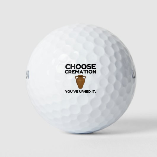 Kies een crematie die je hebt besteld golfballen (Voorkant)