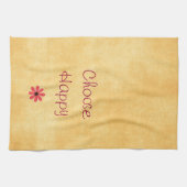 Kies een gelukkige bevestiging theedoek (Horizontaal)