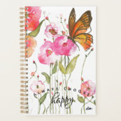 Kies een Happy Butterfly Garden Spiral Planner (Voorkant)