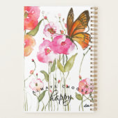 Kies een Happy Butterfly Garden Spiral Planner (Achterkant)