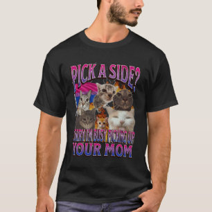 Kies Een Kant Grappige Biseksuele Lgbtq Kat Meme B T-shirt