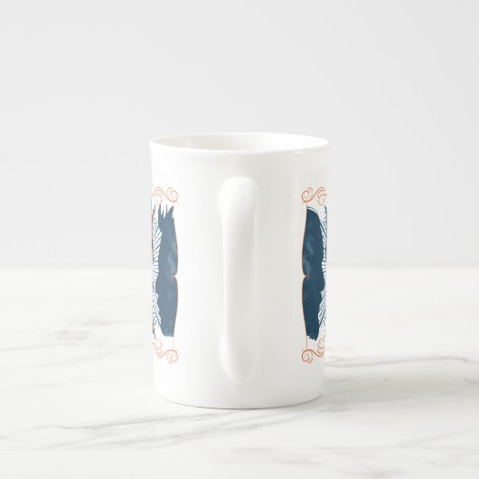 Kies een kant porselein kop (Achterkant)