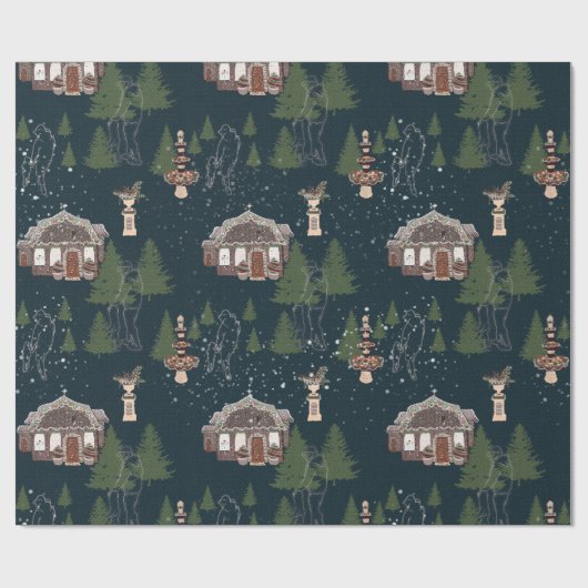 Kies een kerstboom cadeaupapier (Vlak)