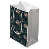 Kies een kerstboom medium cadeauzakje (Voorkant Gekanteld)