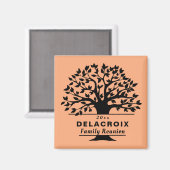 Kies een kleur Dated Family Reunion Gift Souvenir Magneet (Voorkant / Achterkant)